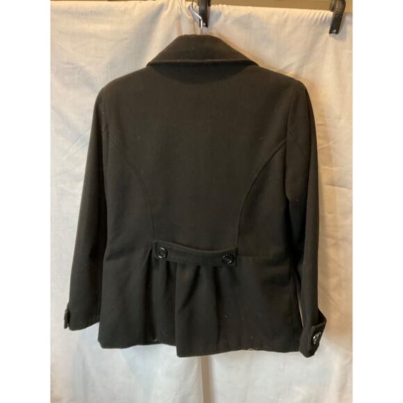 Robert Louis Women’s Jacket Medium Black Double-Breasted Wool Blend Lined - Picture 9 of 10